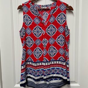 Crown & Ivy sleeveless top size L